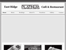 Tablet Screenshot of platinumrestaurant.com.au